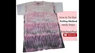 How to Tie Dye Rolling Method easy