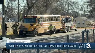 Seven Waters MS students sent to hospital after school bus crash: PPS