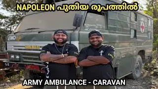 ആർമി ഉപയോഗിച്ച വണ്ടി ക്യാരവാൻ ആക്കി 🔥❤️| e bull jet new caravan | #caravan #ebulljet #napoleon 