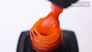 Гель-лак MOON FULL  Neon color Gel polish №704 (оранжевый, неон), 8 мл