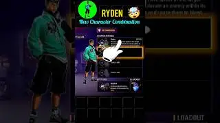 NEW RYDEN CHARACTER COMBINATION 🤯|| RYDEN CHARACTER COMBINATION👑 || CHARACTER COMBO #shorts #ff