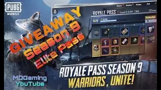 PUBG Mobile Season 9 Royal Pass giveaway..!! (Ended)