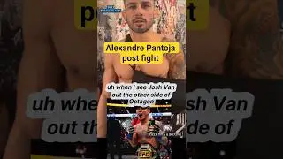 Реакция Александра Пантохи на травму и поражение от Джошуа Ван #ufc