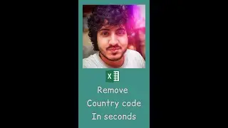 remove +91 from numbers in seconds ✌ #excelshorts #msexcel