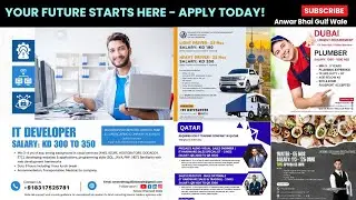 GULFJOBS | IT DEVELOPER | SALES ENGINEER | DRIVERS | OFFICE BOY | SALES EXECUTIVE | WAITER | PLUMBER