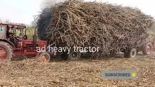 Balaras tractor and Powerful#t and sugar heavy loading trailer dan performance powerful# tractor