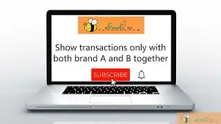 Show transactions only with both brand A and B together