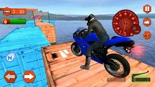 ► Extreme Bike Stunts Mania Android Gameplay By Games hole