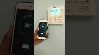 GUI of AC control via MyMilan app