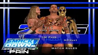Edge vs. CM Punk vs. Goldust | TLC Triple Threat Match | WWE Smackdown!🔥🔥🔥