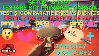 TESTARE ȘI REVIEW PALETĂ BUTTERFLY PRIMORAC CARBON ȘI COMPARATIV ZYRE 03 VS DIGNICS 05