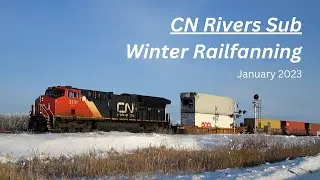 CN Rivers Sub Winter Railfanning