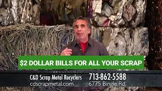 Get Top Prices for Scrap at C&D Scrap Metal: We Pay in $2 Bills! Visit one of our 3 Locations Today!