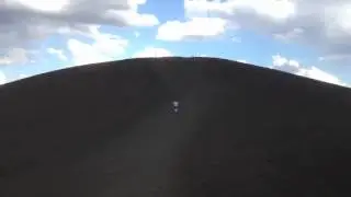 Running up Inferno Cone Overlook