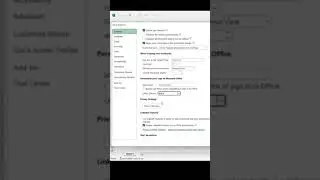 Set Dark Mode in Excel #shorts
