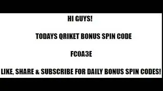 Qriket Instagram Spin code for first 5k
