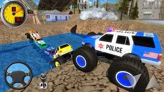 Offroad Monster Truck Driving Simulator - Impossible Jeep Stunt Ramp Racing 3D - Android GamePlay #1