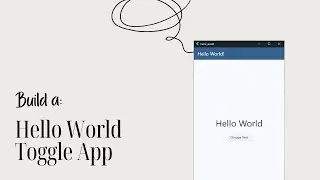 [FREE] Flutter Mini Class #1: Build Your First Hello World Toggle App! (Beginner Friendly)