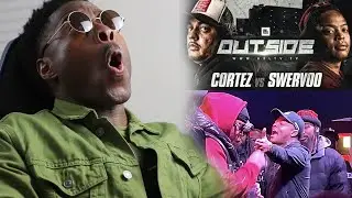 SWERVOO VS CORTEZ Got UGGGILLY😳😮 CRAZY DENNA B*T$% SMACK/URLTV #Outside RAP BATTLE - REACTION