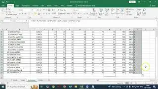 MICROSOFT EXCEL TO GENERATE GRADE, SORT & FILTER DATA
