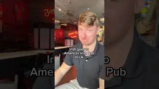Irish tries Guinness in America&hellip;🤣 #irish #pub #la