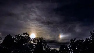 Spectral coloured reflection near the sun (realy just 