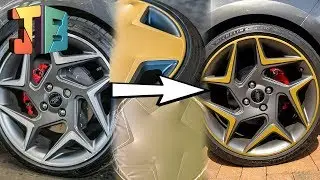 How to VINYL WRAP your ALLOY WHEELS at home (DIY 🔧)
