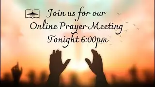 Online Prayer Meeting 01142026