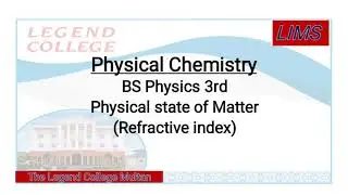 Refractive index | Physical Chemistry | Physics 3rd | Sir Irfan