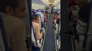 Airhostess and Passenger fight in Indigo flight✈️ #indigo #flight #trending #airplane #airhostess