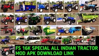 16k Special Fs All Indian Tractor Mod Apk download Link || NO LAG INDIAN TRACTOR AND NEW MAP MOD APK