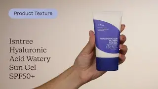 Isntree Hyaluronic Acid Watery Sun Gel SPF50+ Texture | Care to Beauty
