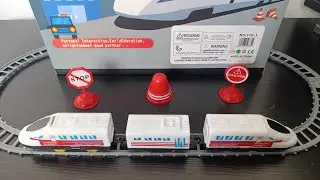 9 Minutes Satisfying With Unboxing Electric Train Play Set | ASMR | Unboxing & Review
