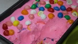 No Churn Bubble Gum Ice Cream - How to make!