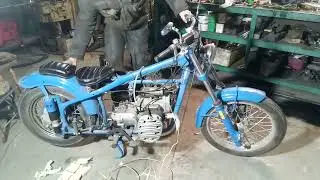 Двигун К-750 перший запуск з моменту виготовлення на заводі, заводской двигатель К-750 первый запуск