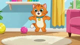 Milo the Dancing Kitten 🐱✨ | Cute Jumping Cat Loop for Kids
