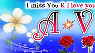 A💖V latter WhatsApp status video । s love V name status । A V name love status AV name status