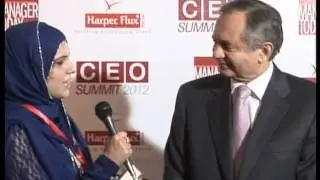 (Blue Carpet) Razzak Dawood Chairman Descon at CEO SUMMIT 2012 by Manager Today