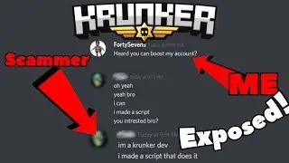 EXPOSING Krunker SCAMMER (Account BOOSTER?!?) (SUPERUNOBTAINABLE SKINS??) | Krunker.io
