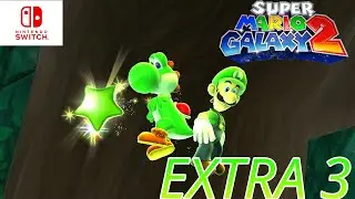 ESTRELLAS VERDES MUNDO 3-4 Super Mario Galaxy 2 Gameplay Extra 3: Sin Comentarios(Nintendo Switch)