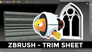 [ZBrush] Trim Sheet Sculpting - Castle Windows