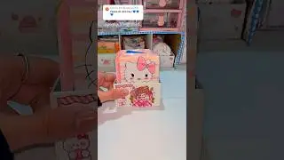 Blue Sanrio Order Packed! 💙✨ cinnamon&rsquo;s & hello kitty squishy and photo cards #shorts #hellokitty