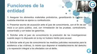 Normas y procedimientos de organización y funcionamiento de la FGN