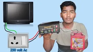 12V DC TO 220V AC Converter Box Tv Load Capacity Test ?/Result OMG 😲