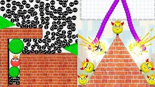 Hide Ball Brain Teaser & Draw To Smash Mix Gameplay MAX LEVEL'S #technohackzgames 