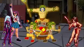 [KOF MUGEN] El Chavo vs. Athena Asamiya, Mai Shiranui & Kula