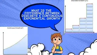 #SA    🎥  Discrete and Continuous Exponential Growth. Understand the Difference Once and For All!