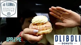 Cheat Day | One of the BEST Donut MUKBANGS we've had ft. 3 Cheese Pizza & Banana Chocolate Chip Cake