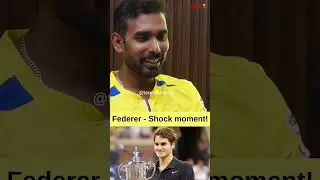 Sharath Kamal meets Roger Federer - Shocking Moment #tabletennis #historic #legend #sports