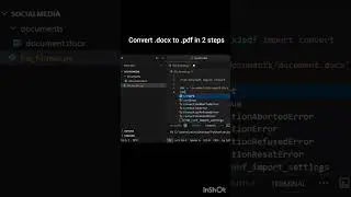 Convert .docx to .pdf in two steps 